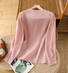 Casual Cotton Crew Neck Blouse