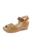 Casual Wedge Heel Plain Wedge Sandal