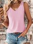 V Neck Loose Casual Tank Top