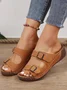 Summer Plain Casual Slide Sandals