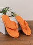 Plain Summer Rubber Casual Flip-Flops