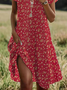 Loose Casual Floral Dress