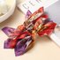 Cashew flower love double-sided clip high-grade bow head ornament hairpin back of the head shark clip