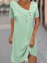 Lace Asymmetrical Loose Casual Dress