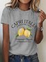 Lemon Casual Cotton T-Shirt