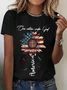 America Flag Casual T-Shirt