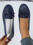 Plain All Season Casual Pu Shallow Shoes