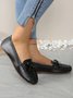 Plain All Season Casual Pu Shallow Shoes