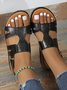 Plain Casual Pu Summer Sandal
