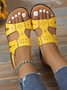 Plain Casual Pu Summer Sandal
