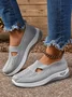 Mesh Fabric Casual Plain Shallow Shoes