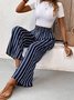 Casual Striped Loose Pants