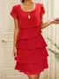 Women's Summer Layered Chiffon Dress