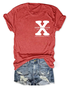 Generation X Text Letters Casual T-Shirt