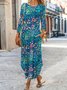 Loose Casual Floral Dress