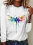 Casual Loose Dragonfly T-Shirt