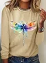 Casual Loose Dragonfly T-Shirt