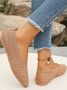 All Season Mesh Fabric Casual Plain Shallow Shoes