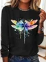 Casual Loose Dragonfly T-Shirt