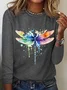 Casual Loose Dragonfly T-Shirt