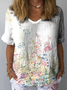 Floral Casual Loose Blouse