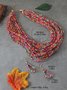 Bohemian Handmade Beads Multi-layer Necklace Jewelry Set