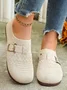 All Season Mesh Fabric Casual Wedge Heel Shallow Shoes