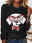 Dog Casual Cotton-Blend T-Shirt