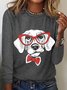 Dog Casual Cotton-Blend T-Shirt
