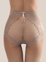 Ice lace mesh hollowed out breathable women's underwear