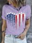 American flag love fighter 4th of july T-Shirt