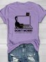 Don't Worry I'm From Tech Support Cat Cotton T-Shirt