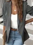 Women Casual Loose Plain Blazer