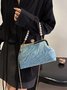 Elegant Imitation Pearl Beaded Handbag Clutch Bag with Detachable Crossbody Strap