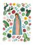 Our Lady of Guadalupe Floral Catholic Our Lady T-Shirt