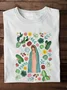 Our Lady of Guadalupe Floral Catholic Our Lady T-Shirt