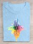 Crew Neck Casual Cotton T-Shirt