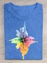 Crew Neck Casual Cotton T-Shirt