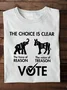 Loose Text Letters Empowerment Casual T-Shirt