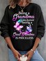 Being a grandmother is an honor, being a great-grandmother is priceless Grandma Sweatshirt