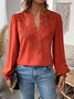 Lace Loose Casual Blouse