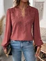 Lace Loose Casual Blouse