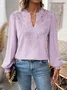 Lace Loose Casual Blouse