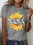 Nana Sunflower | Personalized  Grandma T-Shirt