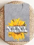 Nana Sunflower | Personalized  Grandma T-Shirt