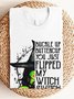 BUCKLE UP BUTTERCUP YOU JUST FLIPPED MY WIICH SWIICH witch Halloween Sweatshirt