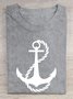 Casual Anchor Printed T-Shirt