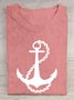 Casual Anchor Printed T-Shirt