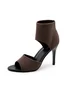 Minimalist Knitted Mesh Stiletto Heel Ankle Strap Sandals