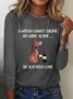 Dog Cotton-Blend Loose Casual T-Shirt